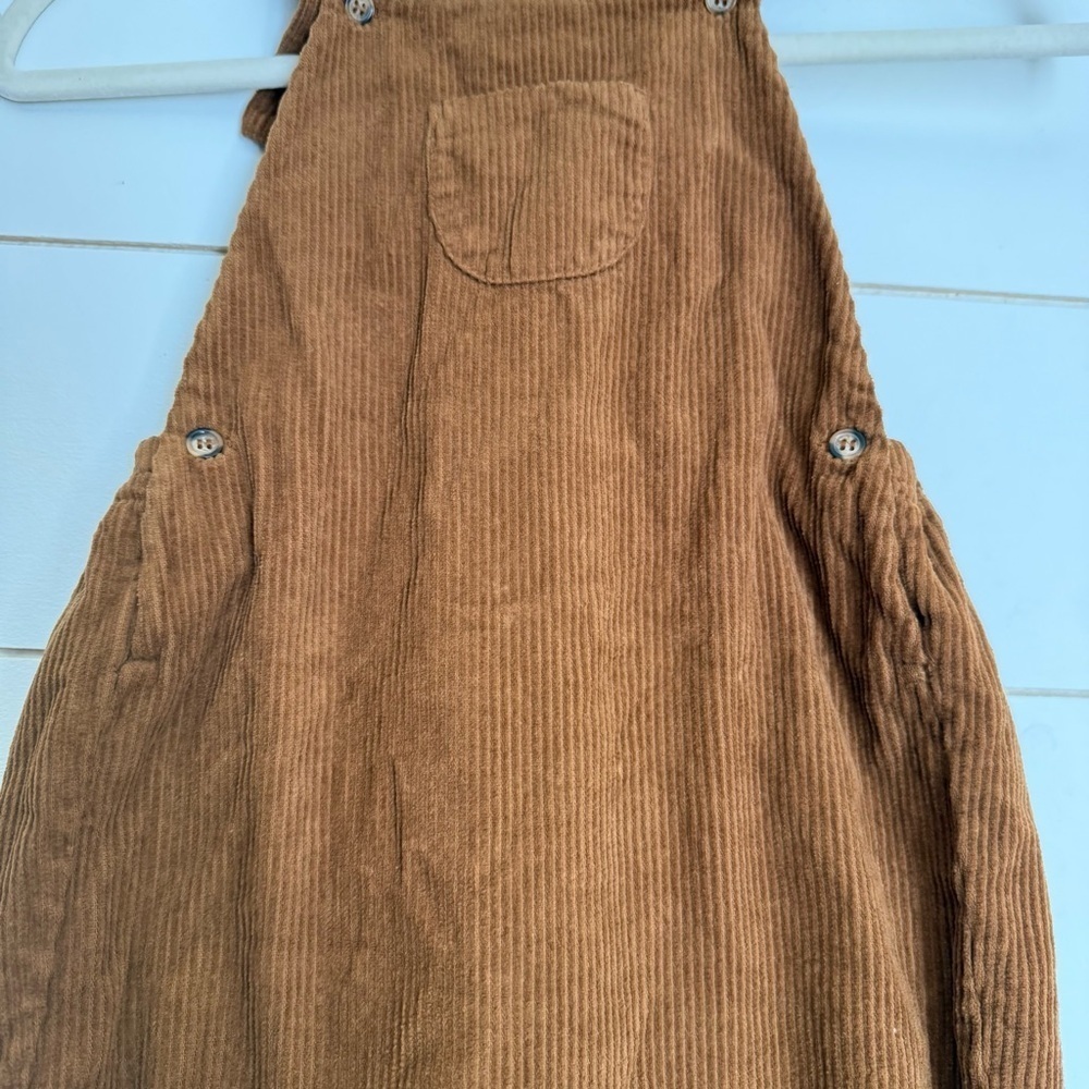 The Simple Folk Overall Romper, Rust - Picture 15 of 16